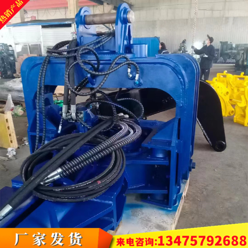 液压锤振动打桩机 青海光伏桩高频震动钢板桩 20吨挖掘机打桩锤