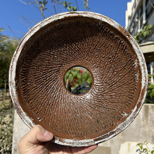 客家烧制粗陶制刷擂钵磨薯器