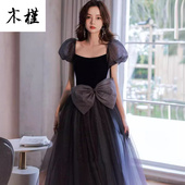 2025年晚礼服春季 平时可穿宴会高端设计感气质仙气学生连衣裙 新款