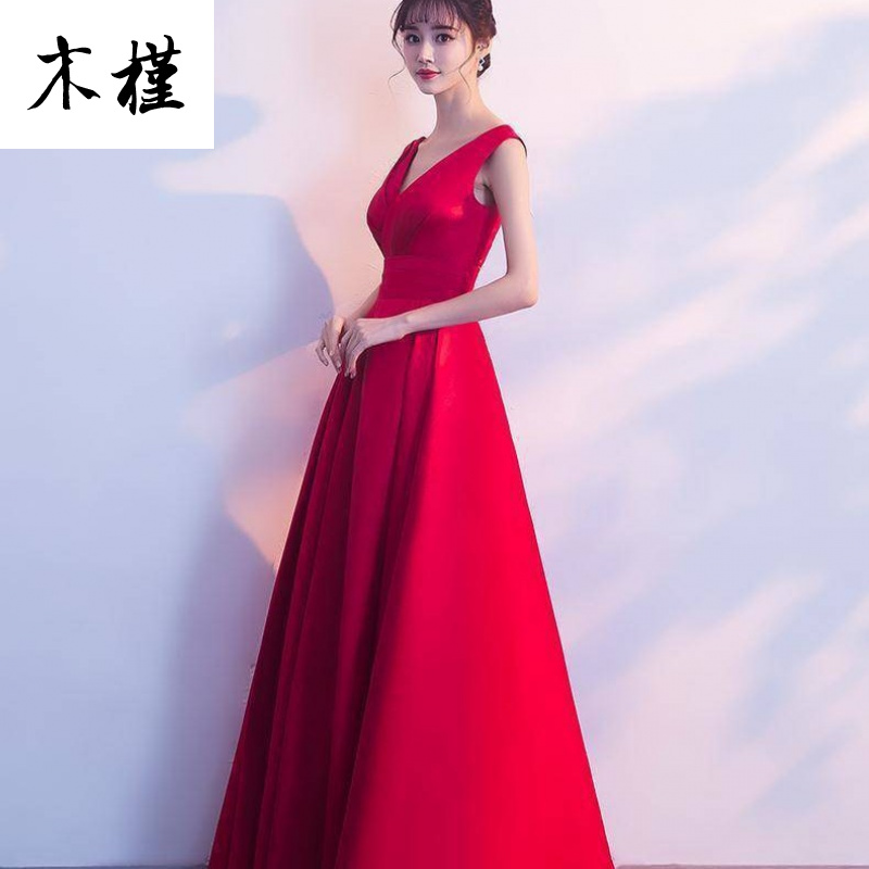 答谢宴进酒红色新娘敬酒服