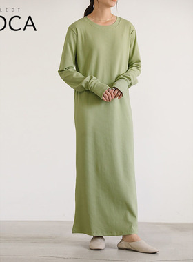 SELECT MOCA长袖素净连衣裙T恤宽松时尚百搭温柔日本直邮10009874