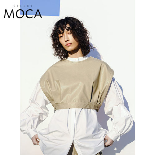 selectmoca春季画报短款马甲外搭