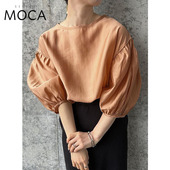 泡泡袖 SELECTMOCA 上衣30001221 博主合作联名款 日系时尚 SON