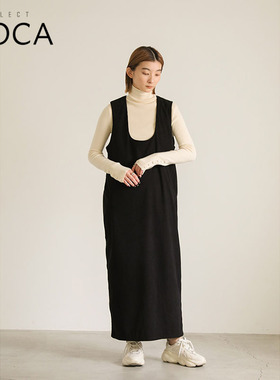 SELECT MOCA灯芯绒背带连衣裙长款秋感时尚百搭日本直邮10009994