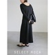 MOCA 背部U 形领剪裁款 SELECT 长袖 连衣裙休闲女日本直邮20001341