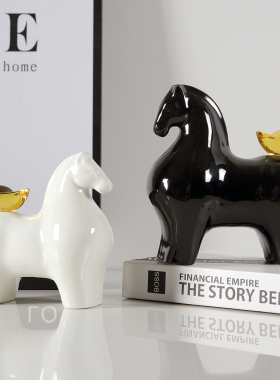 马上有钱陶瓷家居摆件