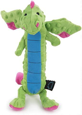godog checkers plush & playclean squeaky dog toys for dogs &