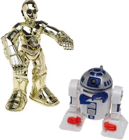 Hasbro Star Wars Jedi Force Playskool C3PO& R2D2 Light-Up F