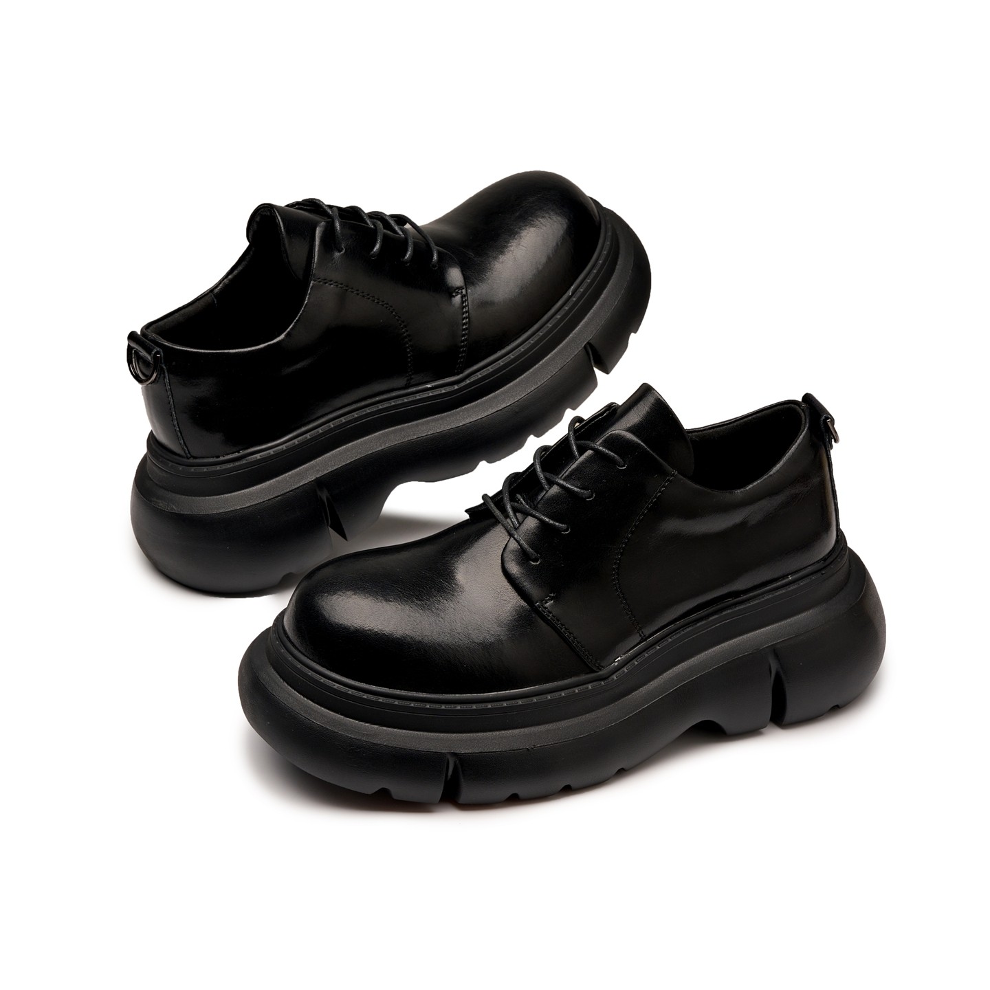 2026新款厚底英伦通勤德比鞋松糕休闲男鞋系带增高时尚大头皮鞋男,流行男鞋,休闲皮鞋,淘宝优惠券,粉丝福利购,淘宝优惠卷