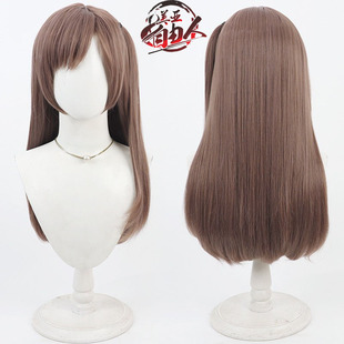 美亚自由人 胜利女神妮姬 NIKKE 娜嘉cos假发棕色一体辫
