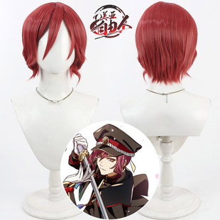 美亚自由人 刀剑乱舞 太刀面影cos假发omokage本家头皮款短发