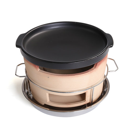 耐高温老式烧烤炭炉商用打边炉家用烧碳炉烤肉炉炭火泥炉木炭炉子