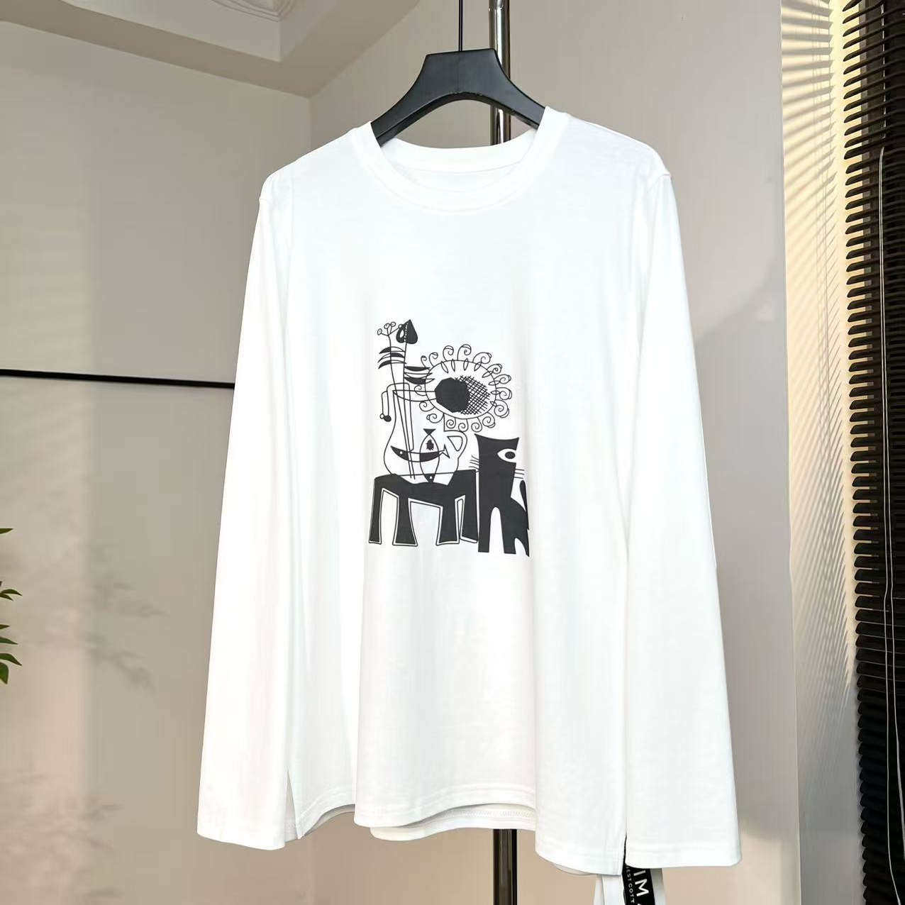 【老板娘美林】长65 新款印花上衣260059