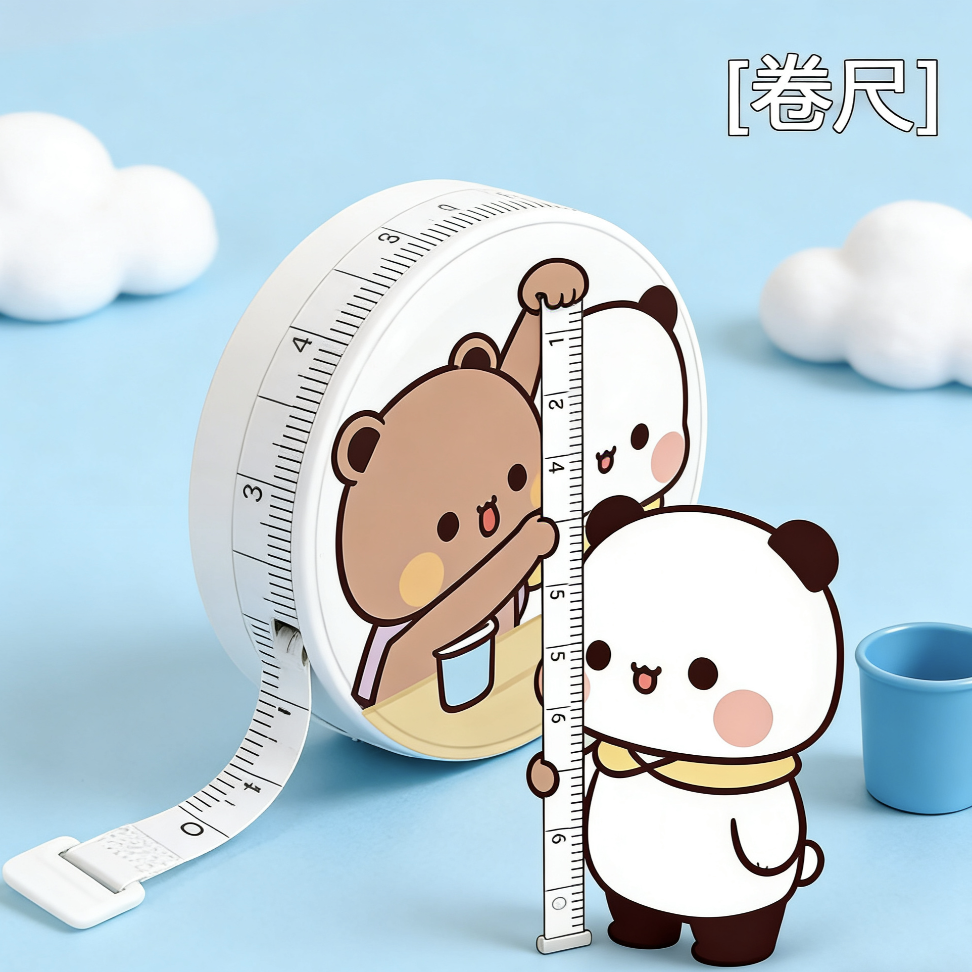 一二布布可爱卡通卷尺迷你2m米量尺量衣服软尺腰围三围量尺测身高,居家布艺,尺子,淘宝优惠券,粉丝福利购,淘宝优惠卷