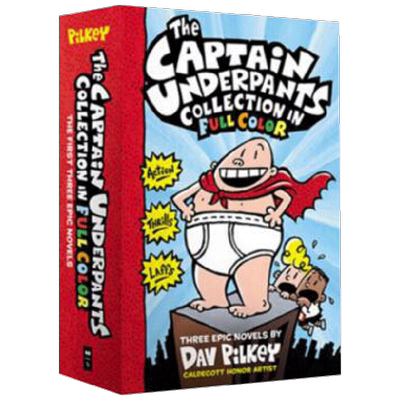 天马行空想象Captain Underpants Color Collection 英文原版
