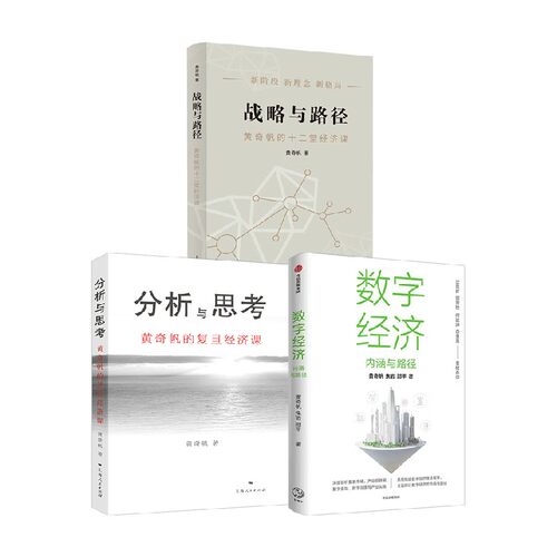 【正版书籍】战略与路径+分析与思考+数字经济 黄奇帆套装3册 黄奇帆 著 经济