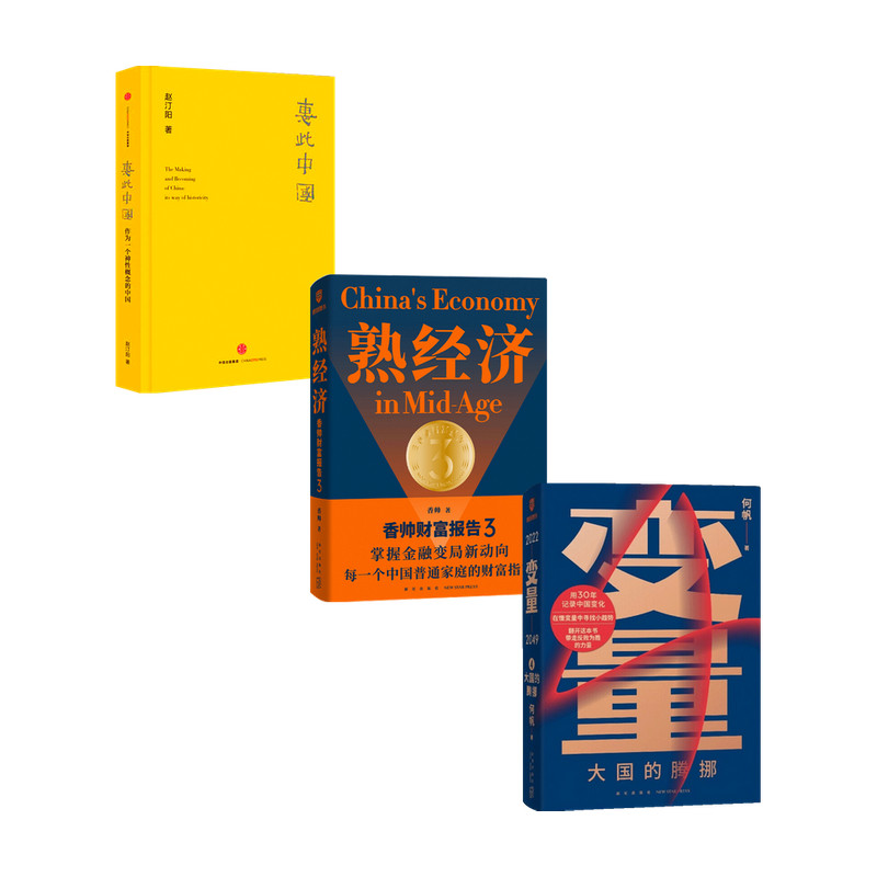 【正版书籍】熟经济+变量4+惠此中国套装3册  赵汀阳等 著 经济