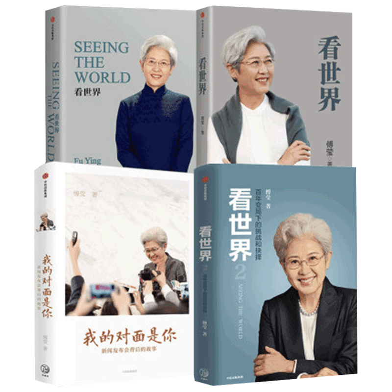 【正版书籍】傅莹系列套装4册 看世界1+看世界2+SEEING THE WORLD+我的对面是你 世界政治 中美关系