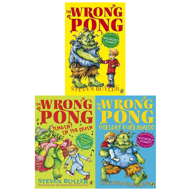【正版书籍】英文原版 The Wrong Pong 套装3册 怪味巨魔系列
