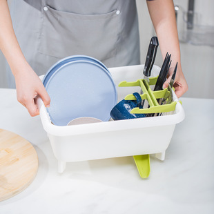 厨房沥水碗架碗筷收纳盒刀叉盘碟收纳架餐具滴水篮水槽晾碗架