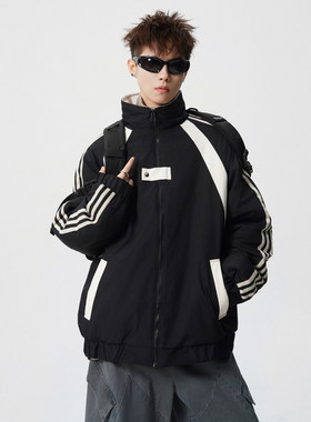 GBOY studio吕小虎nans男装GOODBAI美式夹克棉衣防风大码棉服外套