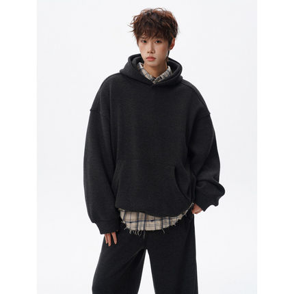 GBOY studio港味潮人馆bdls无界東崛NOLOGO宽松休闲连帽卫衣套装