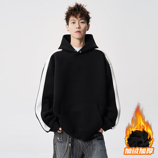 GBOY studio東崛NOLOGO逼格工作室akiko秋子男装加绒连帽卫衣外套