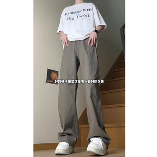 GBOY studio休闲裤马切达工作室吕小虎akiko秋子男装宽松直筒长裤