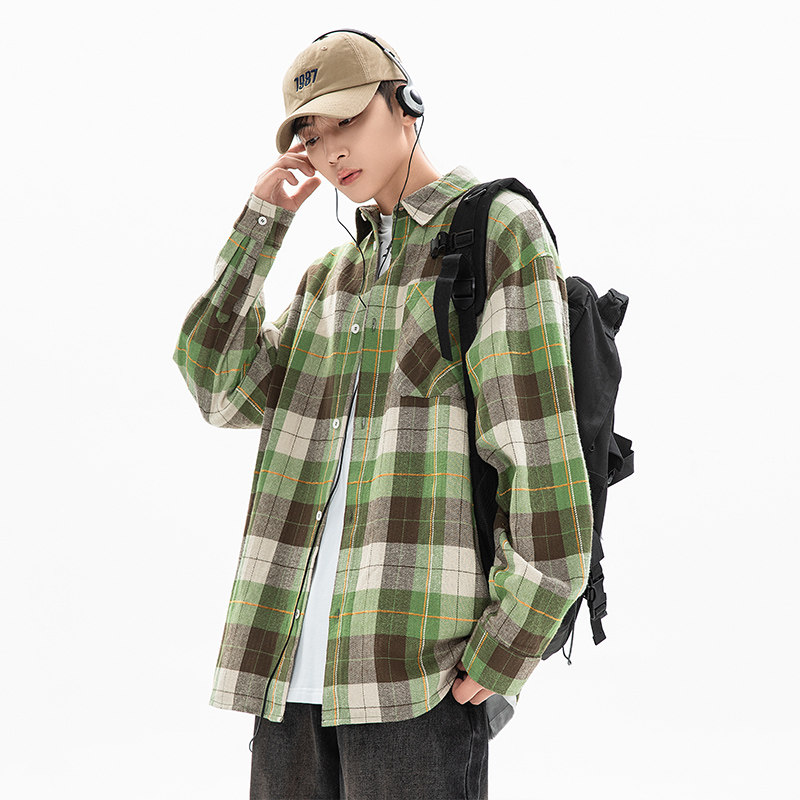 gboy studio吕小虎goodbai白糖玫瑰十九秋工作室二开长袖百搭衬衫