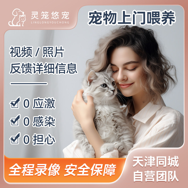 天津地区上门喂养宠物喂猫喂狗遛狗寄养照顾代养代喂服务铲屎同城