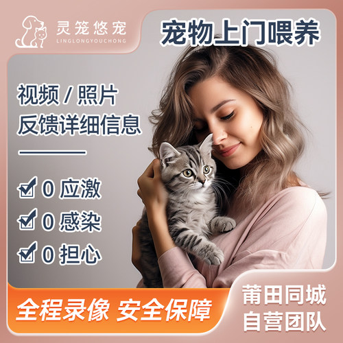 莆田上门照顾喂猫遛狗服务