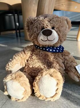 【精神小伙】赫尔曼-三角巾棕色泰迪熊 毛绒玩具  情绪安抚玩偶