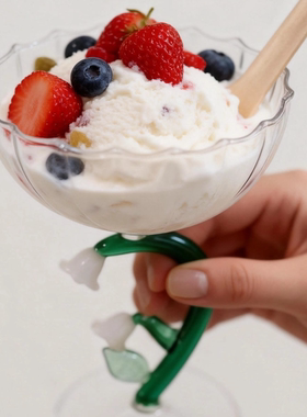 ichendorf  植物园系列 意大利手工玻璃杯香槟杯马克杯冰激凌杯