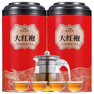 【送一壶四杯】大红袍茶叶武夷岩茶浓香红茶