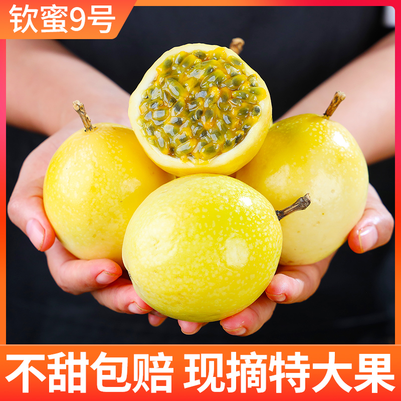 新鲜现摘纯甜钦蜜9号黄金百香果