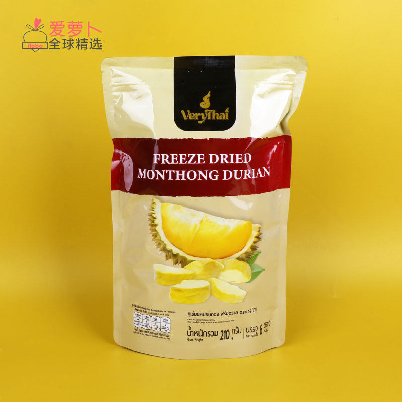 泰国进口very thai冻干榴莲软弱芒果干水果干休闲零食72g