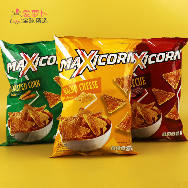 印尼MAXICORN奶酪烧烤味玉米片