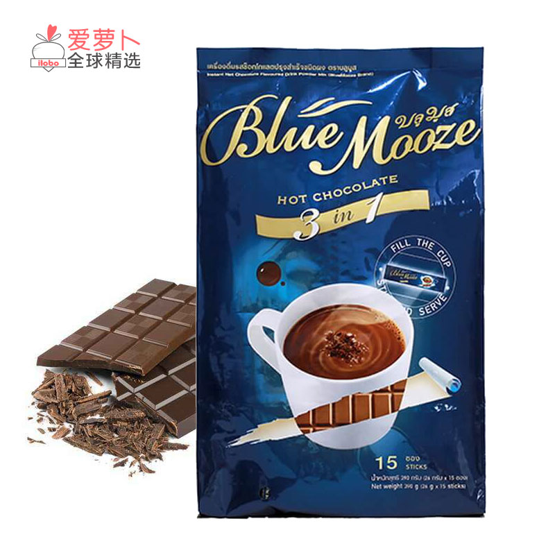 kingpower泰国免税店bluemooze巧克力饮品390g