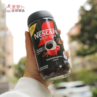 NESCAFE 雀巢咖啡红杯黑烤咖啡红杯速溶咖啡黑烤玻璃瓶 100 g