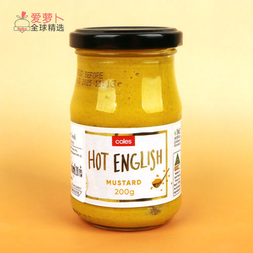 柯尔斯Coles辣味英式芥末酱200g