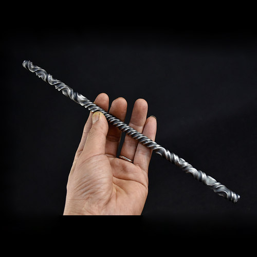 龙泉一体扭转纹实心金箍棒把玩创意摆件收藏送礼齐天大圣定海神针