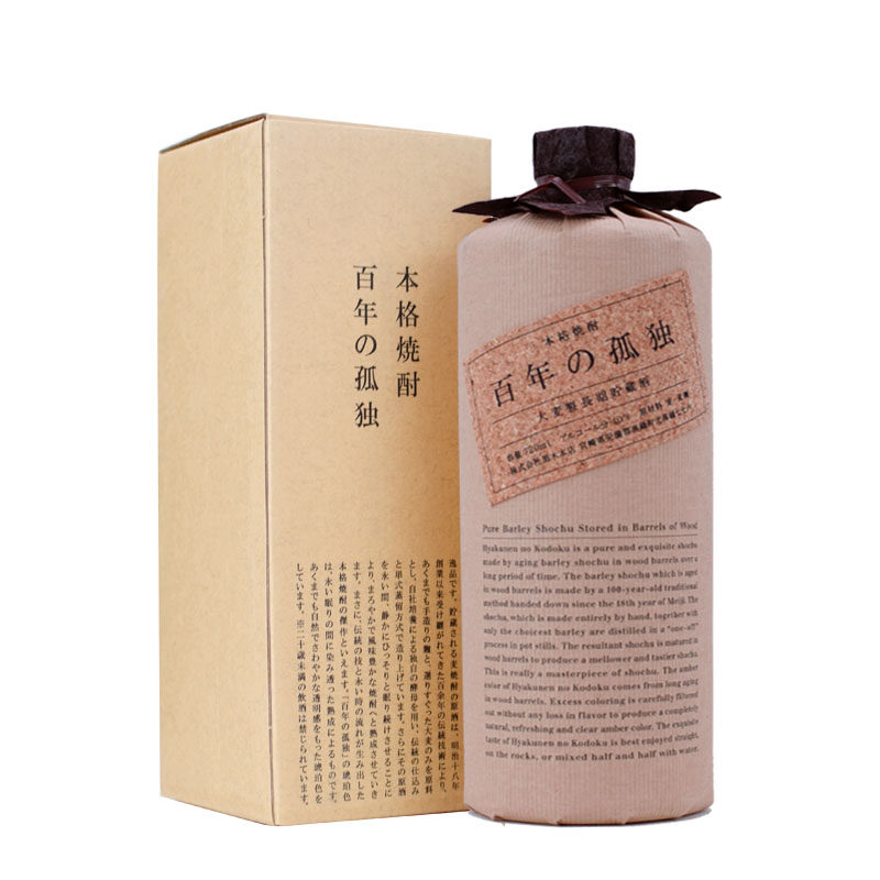 日本进口百年孤独大麦本格烧酒720ml日本麦烧酒40度蒸馏酒