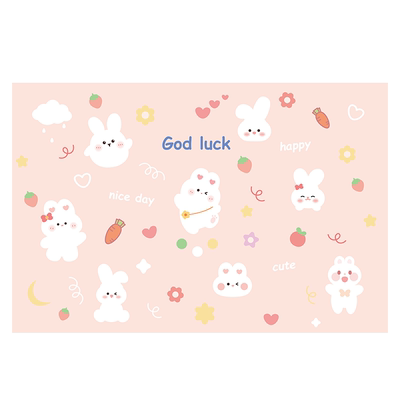 墙纸自粘床边卡通墙面保护膜