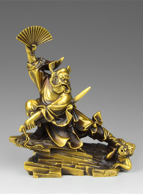 黄铜钟馗摆件黄铜像家居装饰品客厅工艺品金属工艺品铜979565人物