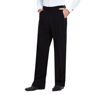 NY纳艺摩登舞下装裤子男士拉丁舞交际舞宽松练功比赛舞蹈裤21106K