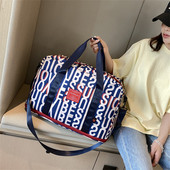 字母超大容量旅行包可套拉杆箱上 包待产收纳袋手提行李单肩挎包