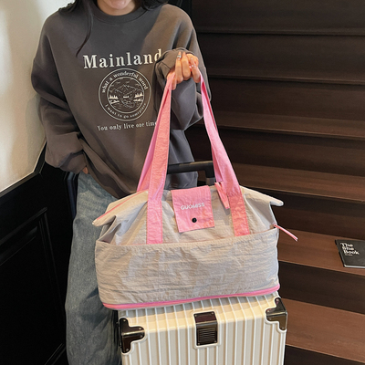 大容量健身包女可扩容孕妇待产包