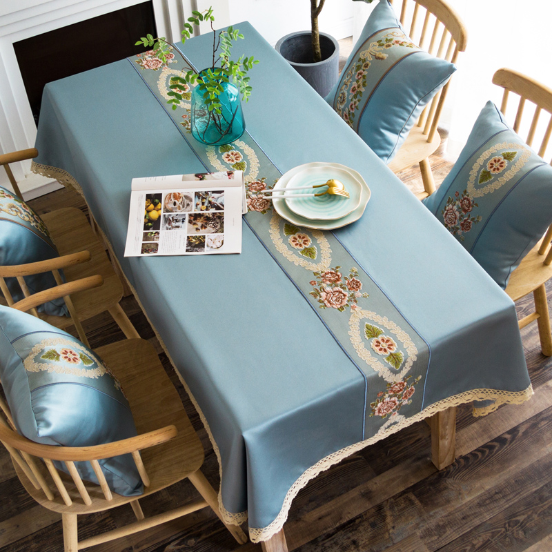 中国风家用正方形茶几台布