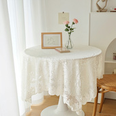ins复古蕾丝桌布简约田园风茶几盖布台布拍摄装 元 气角落 饰背景布