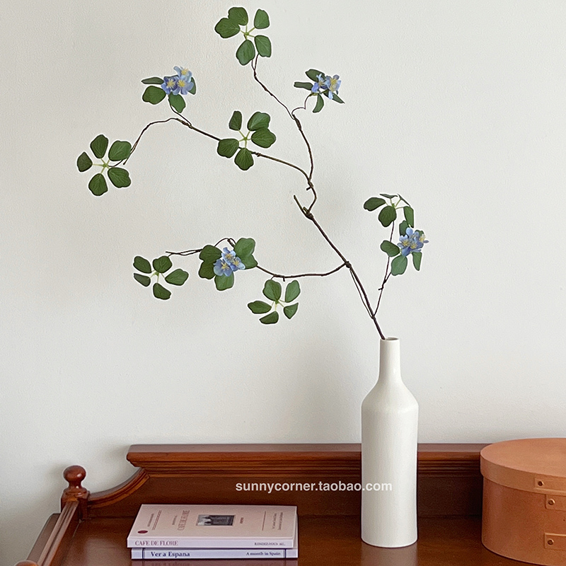 野蔷薇仿真花藤条花中式假花绿植客厅藤蔓植物树枝花艺装饰摆件